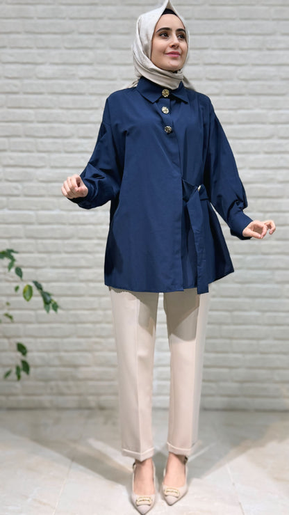 Beranisa Gold Düğme Detay Tunik 4011