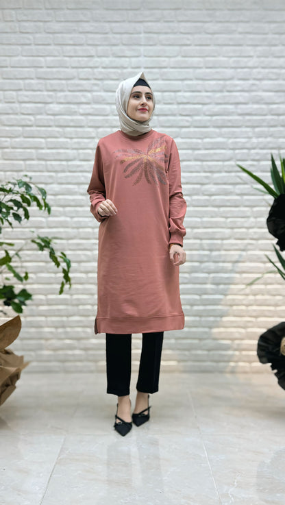 Ayşe Akay Palmiye Desenli Tunik