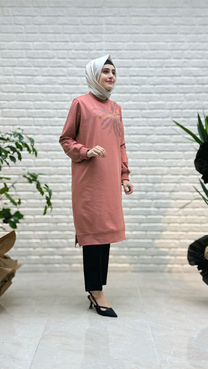 Ayşe Akay Palmiye Desenli Tunik