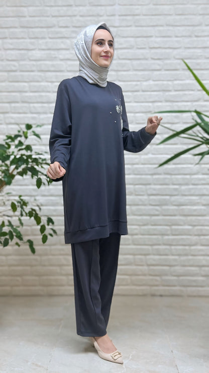 Moda  Park Pantolonlu Takım 3944