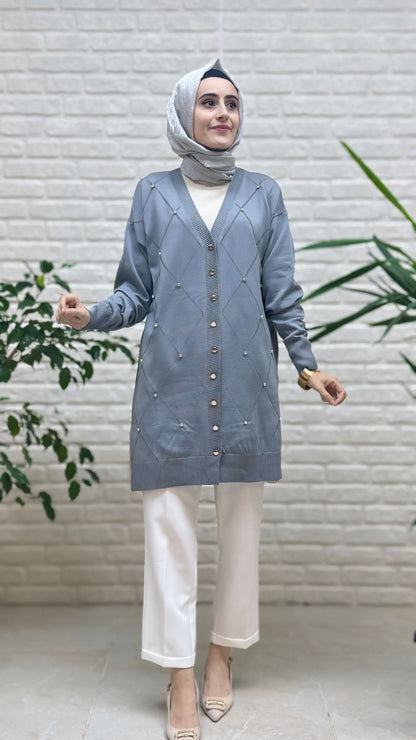 Beranisa Soğuk İp taşlı Hırka 3246