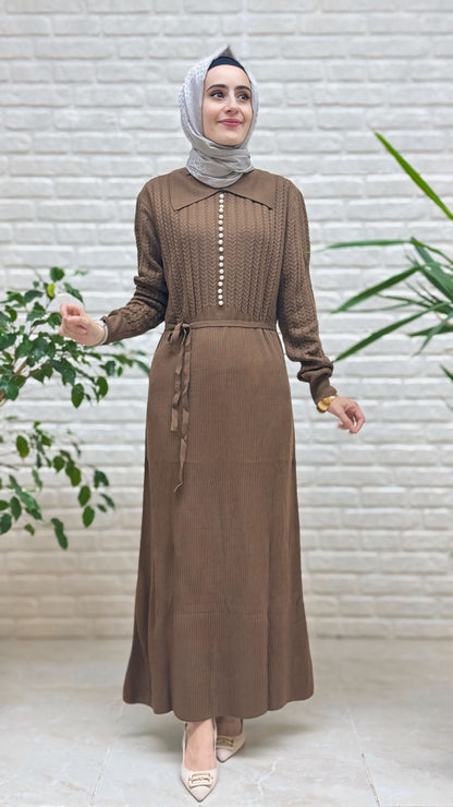 Beranisa İnci Detaylı Elbise 25210