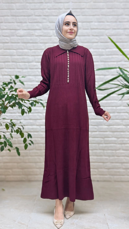 Beranisa İnci Detaylı Elbise 25210