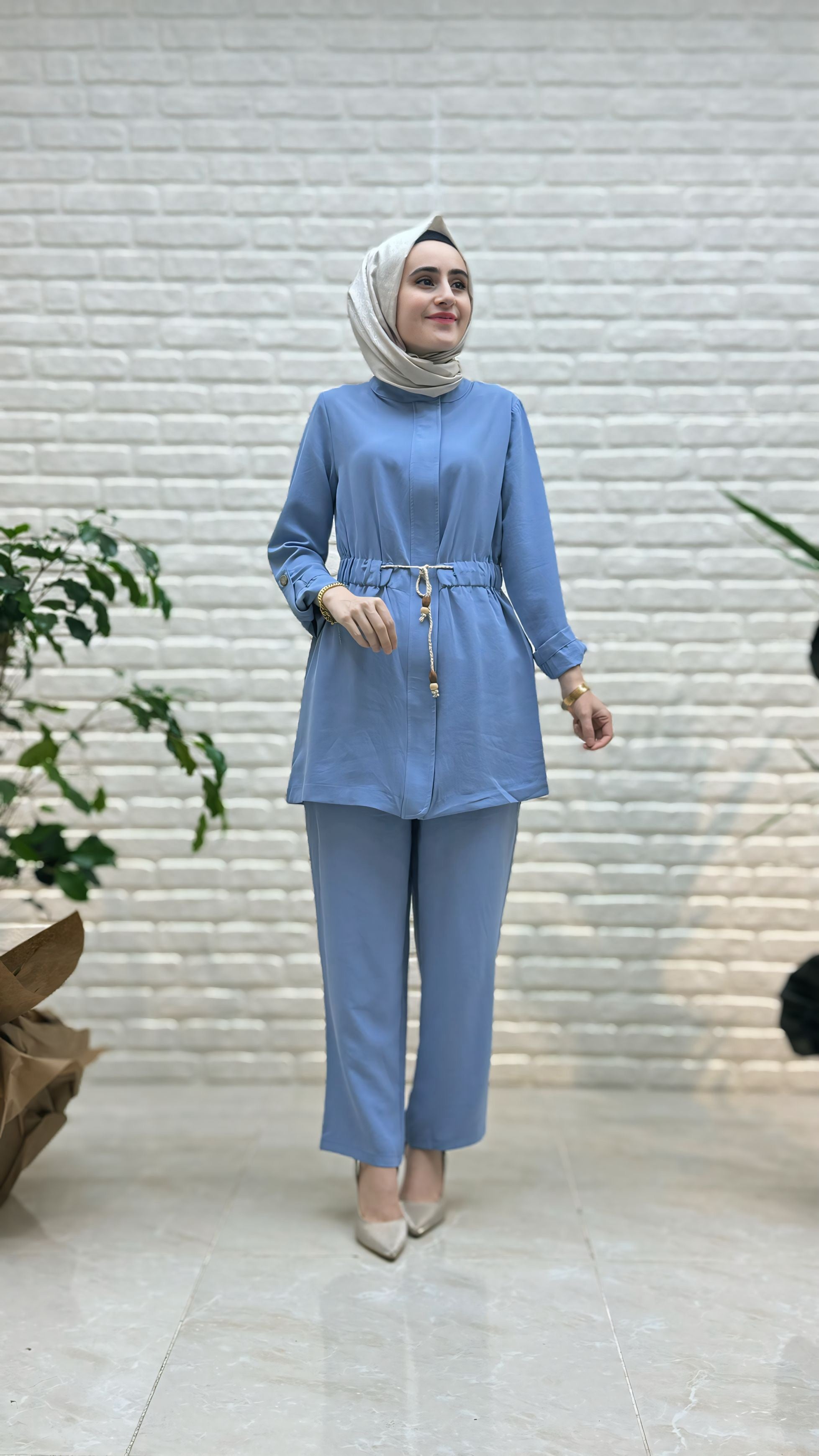 Kado Hasır İpli Pantolonlu Takım 8475