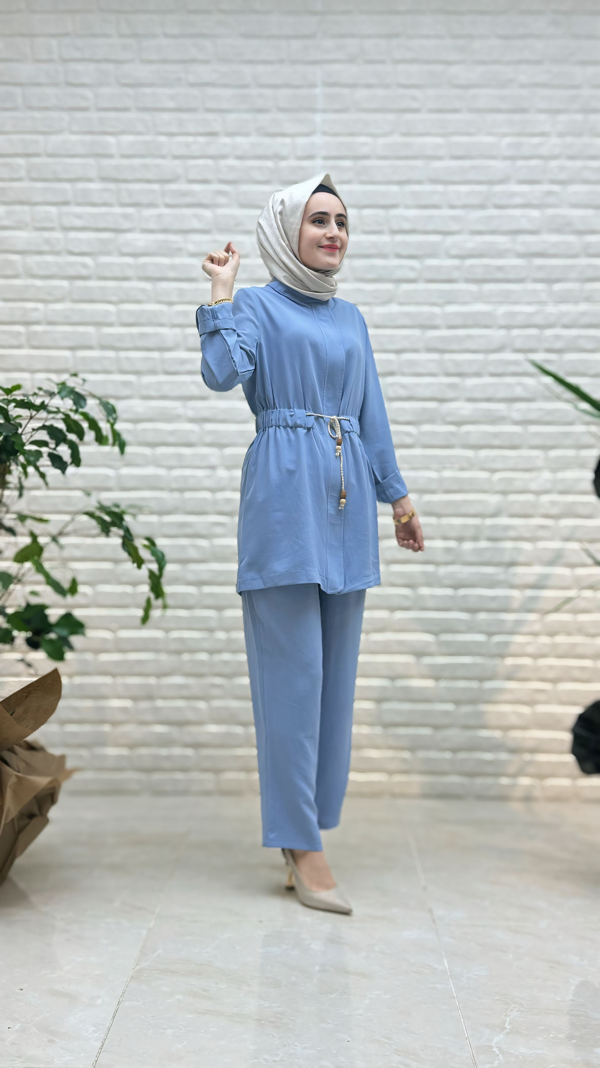 Kado Hasır İpli Pantolonlu Takım 8475