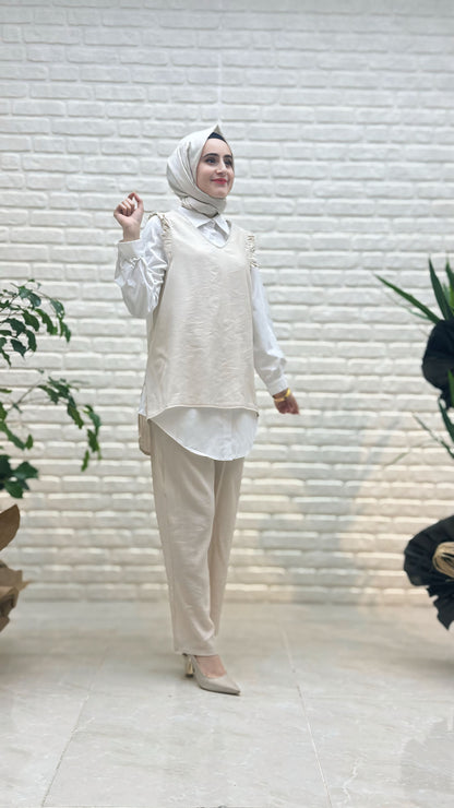 Kado Üçlü Pantolonlu Takım K8691