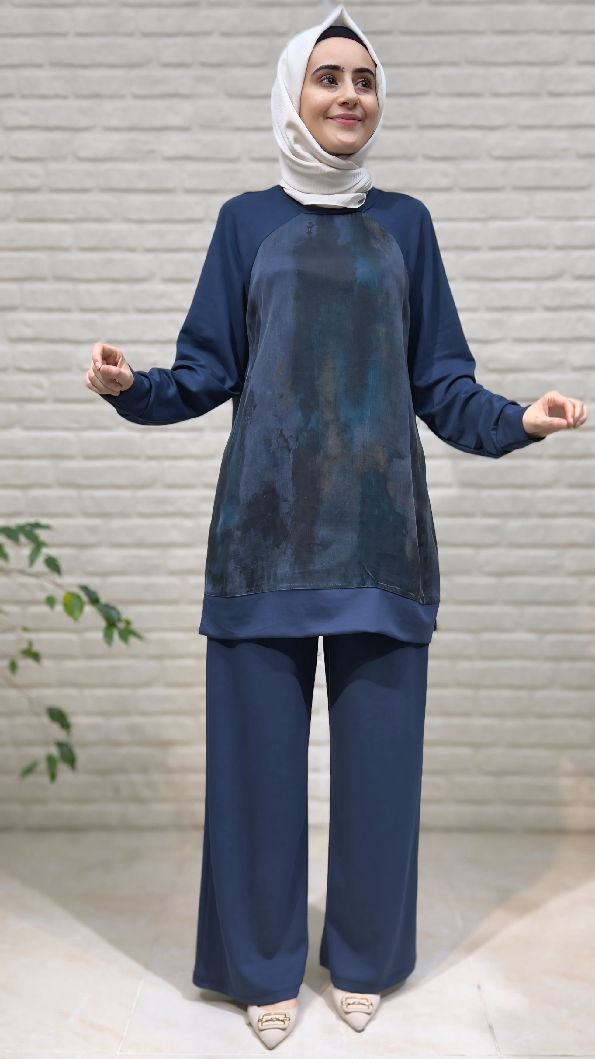 Kado Cupra Detaylı Pantolonlu Takım 262916