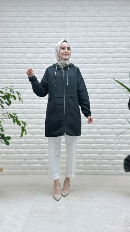 Kado Fermuarlı Kısa Trençkot 251441