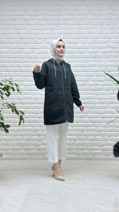 Kado Fermuarlı Kısa Trençkot 251441