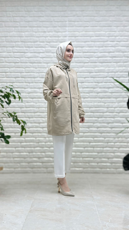 Kado Fermuarlı Kısa Trençkot 251441