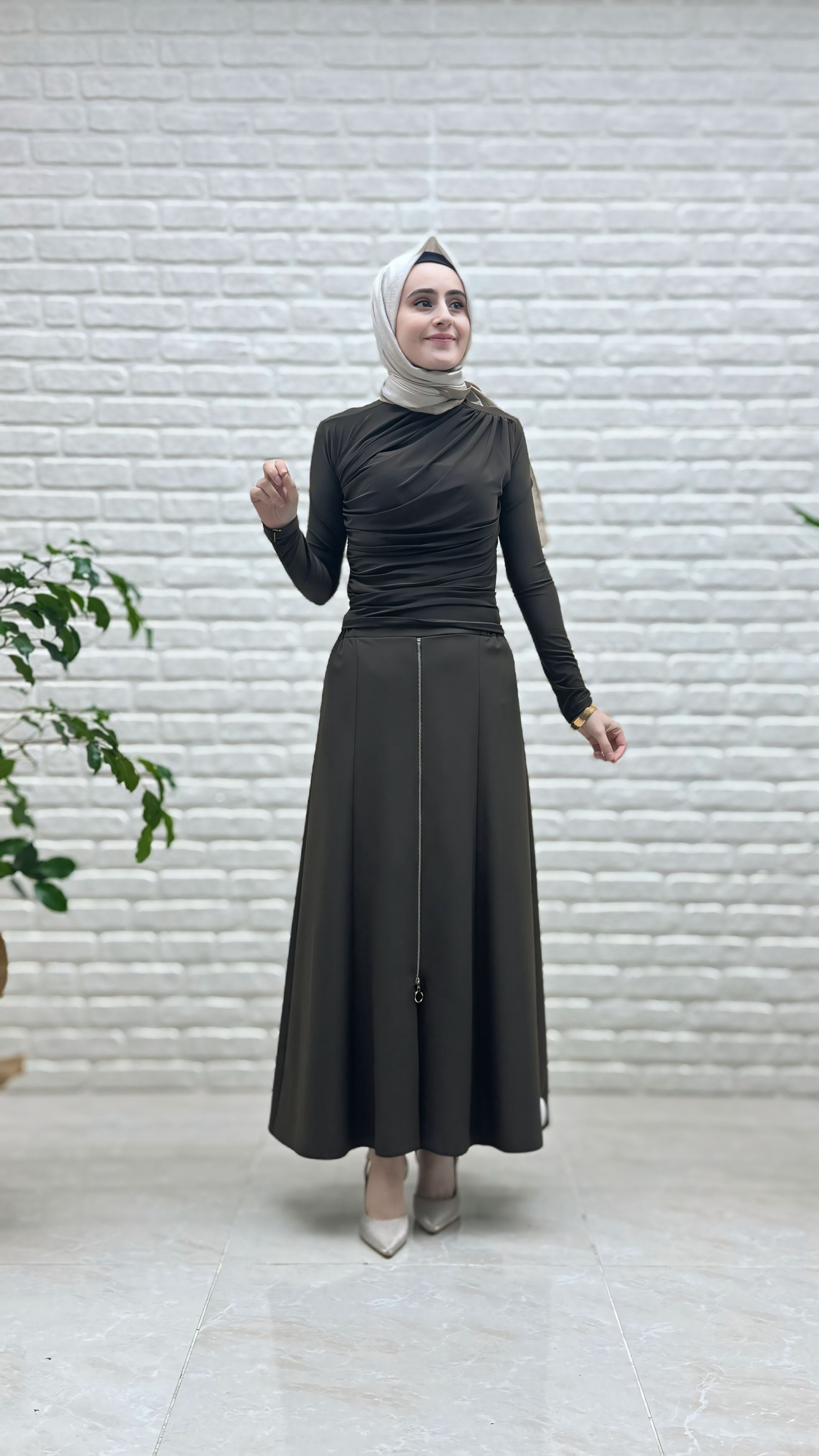 Yariş  Fermuarlı Etek 3330