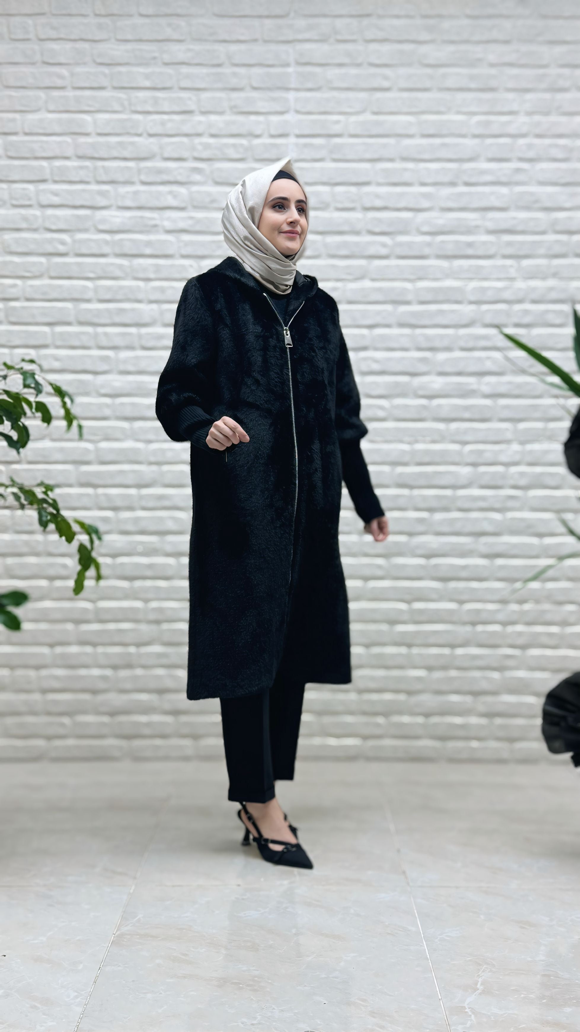 Beranisa Fermuarlı Angora Kaban 9990