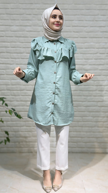 Beranisa Gold Düğme Detaylı Tunik 4015