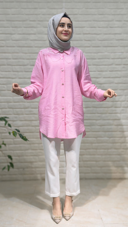 Beranisa Bebe Yaka Düğmeli Tunik 4018