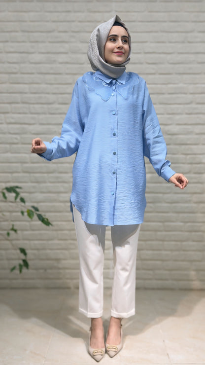 Beranisa Bebe Yaka Düğmeli Tunik 4018