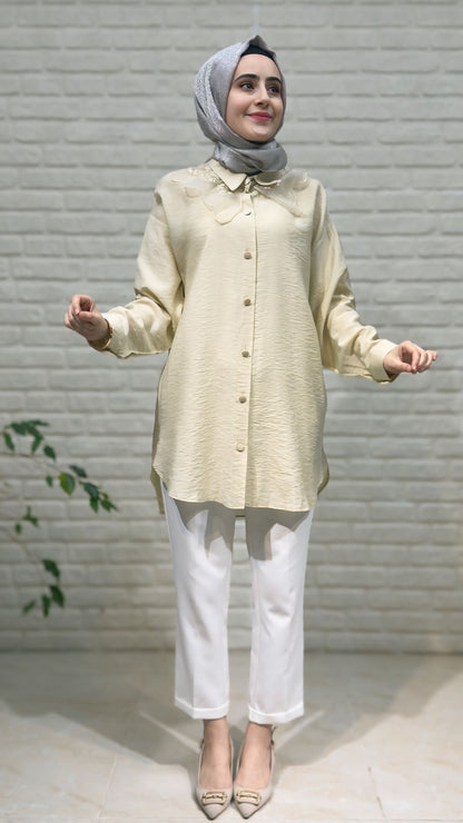 Beranisa Bebe Yaka Düğmeli Tunik 4018