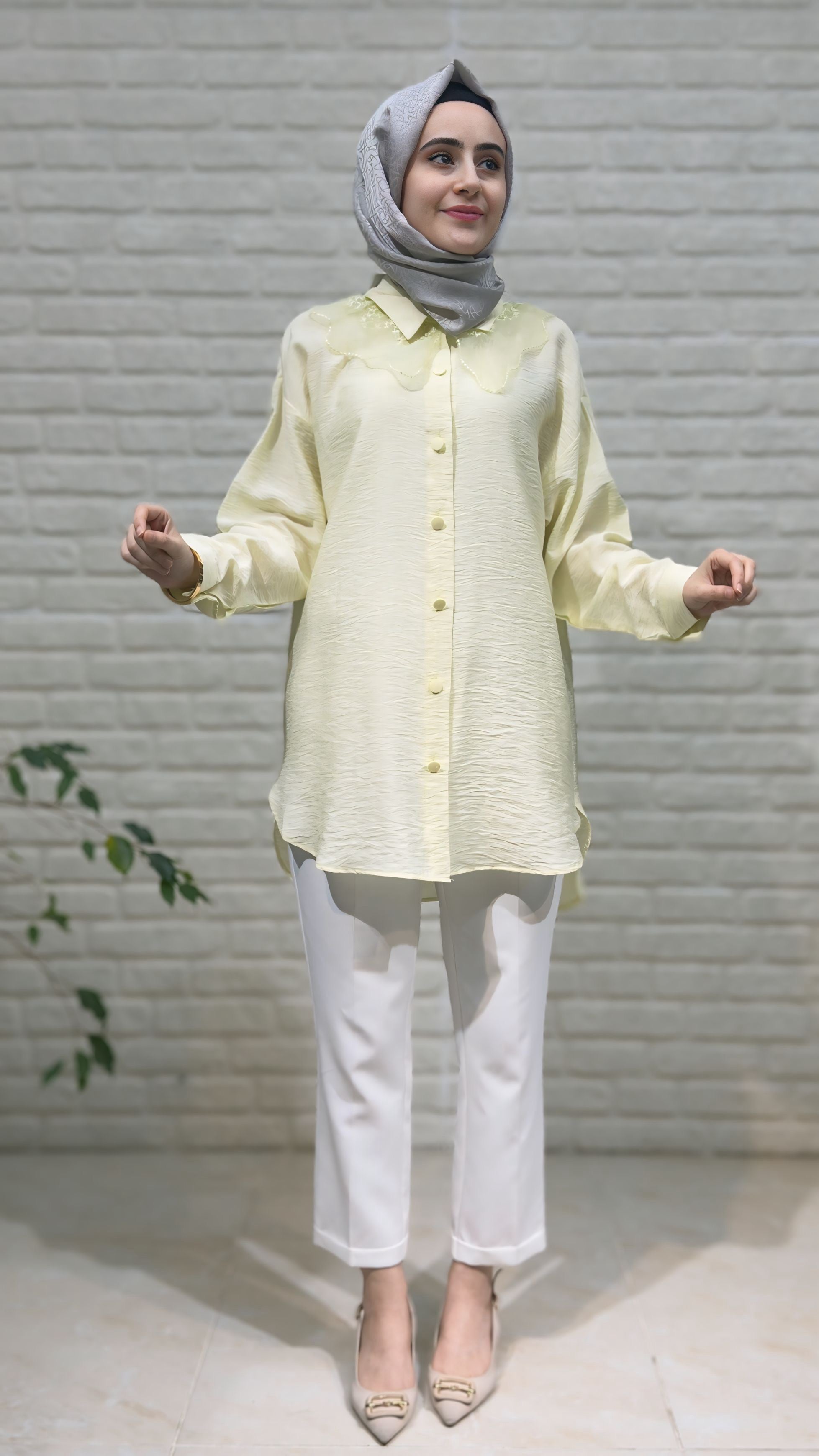 Beranisa Bebe Yaka Düğmeli Tunik 4018