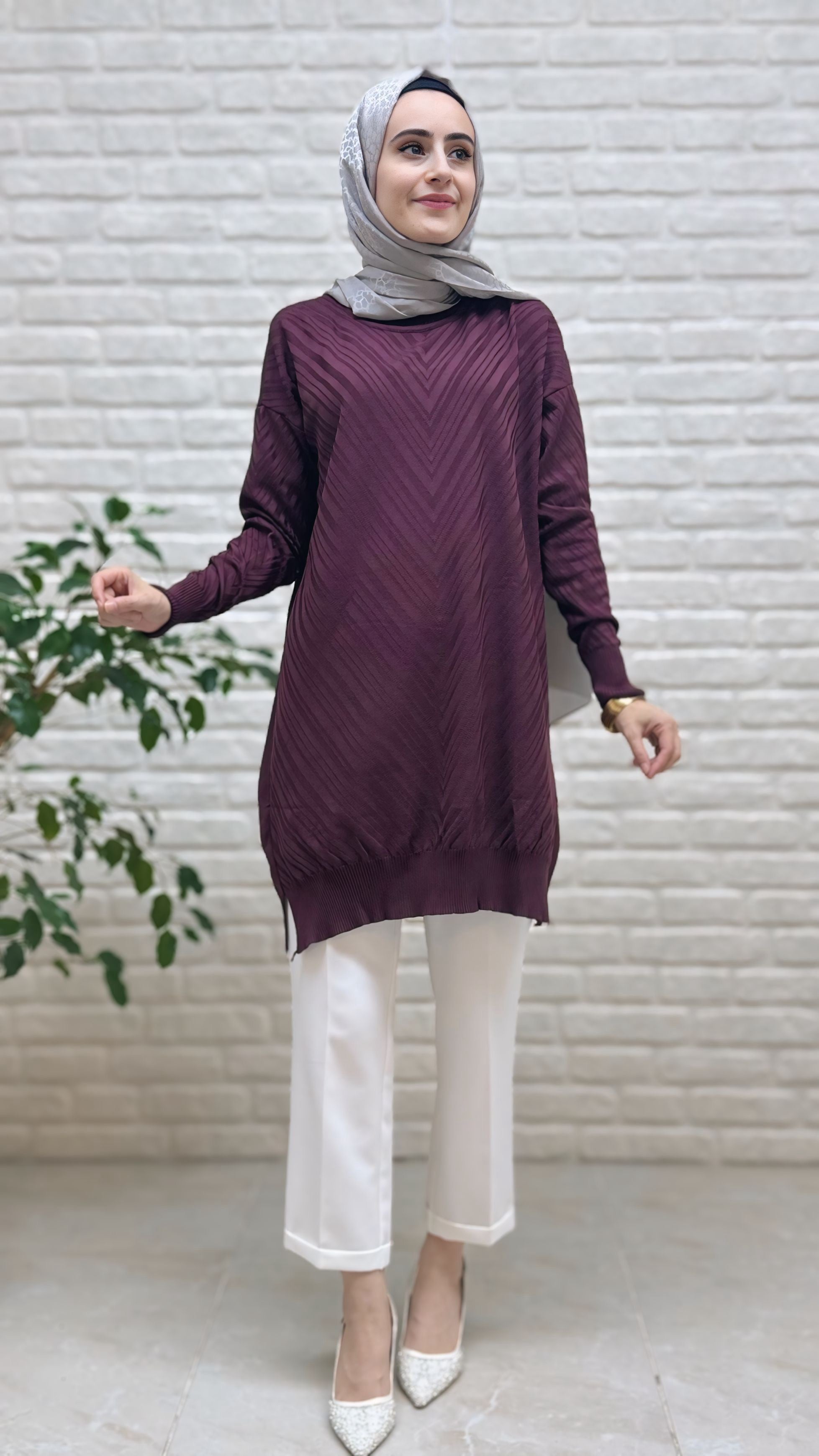 Beranisa Soğuk İp Tunik 3192