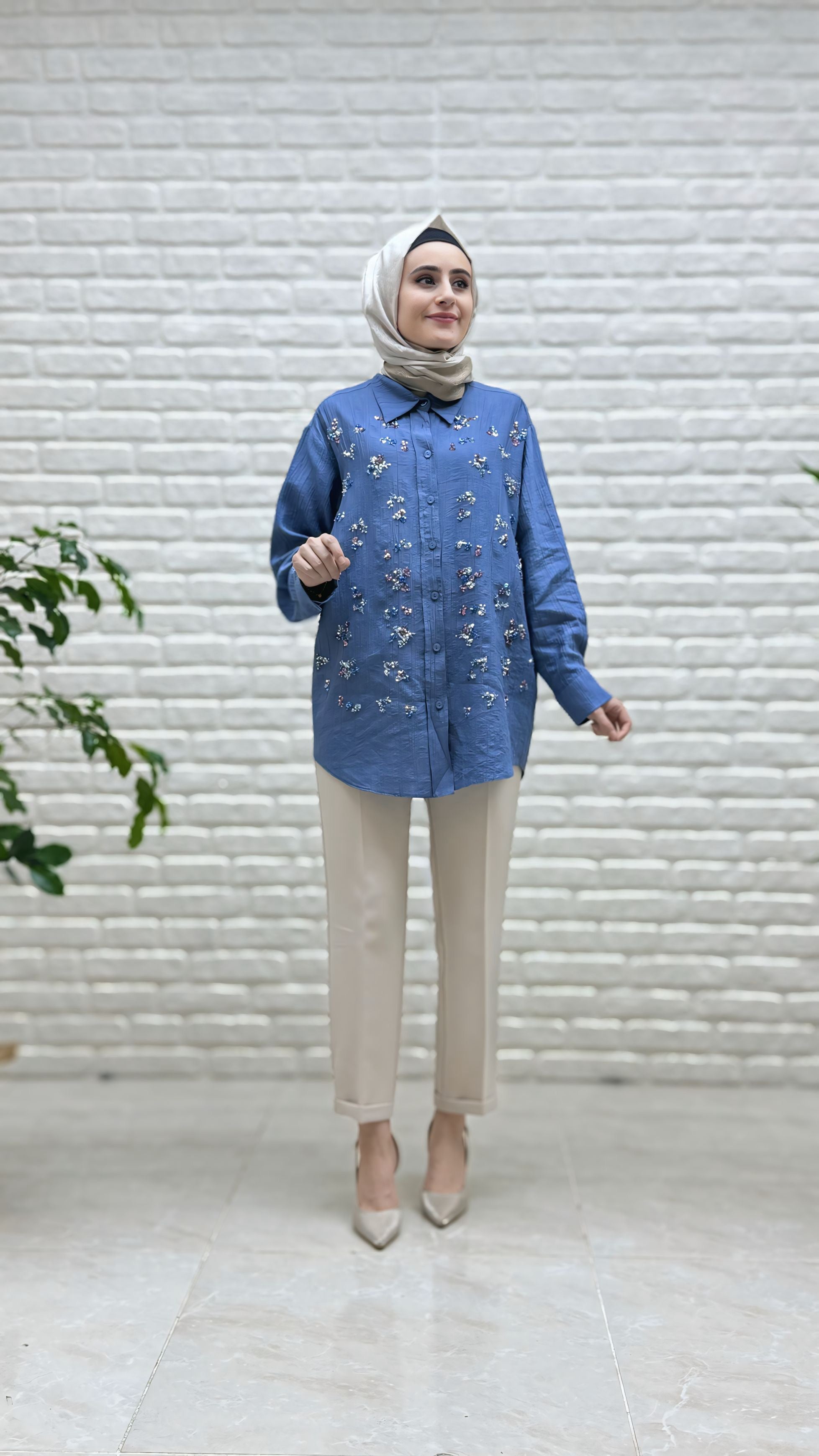 Tripen Pul İşlemeli Tunik 3030