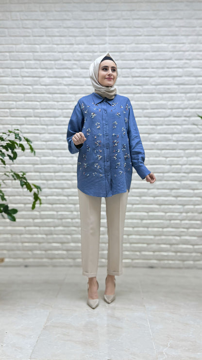 Tripen Pul İşlemeli Tunik 3030