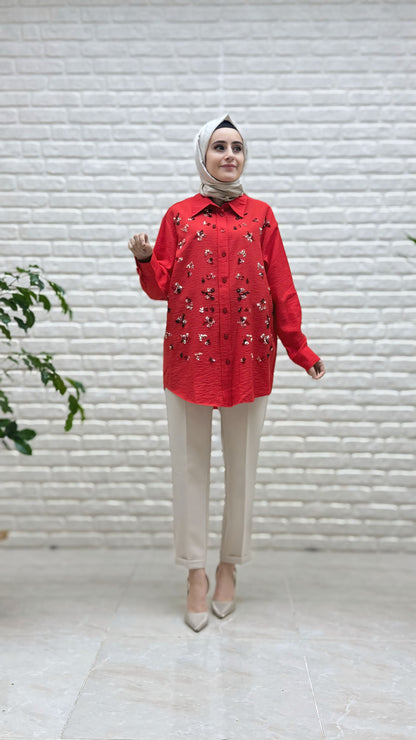 Tripen Pul İşlemeli Tunik 3030