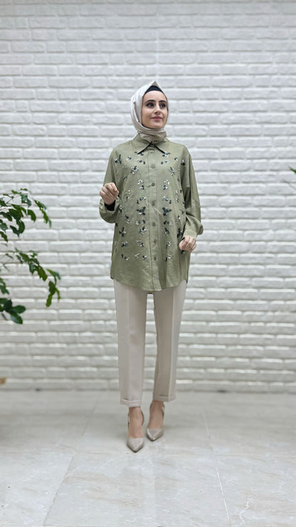 Tripen Pul İşlemeli Tunik 3030