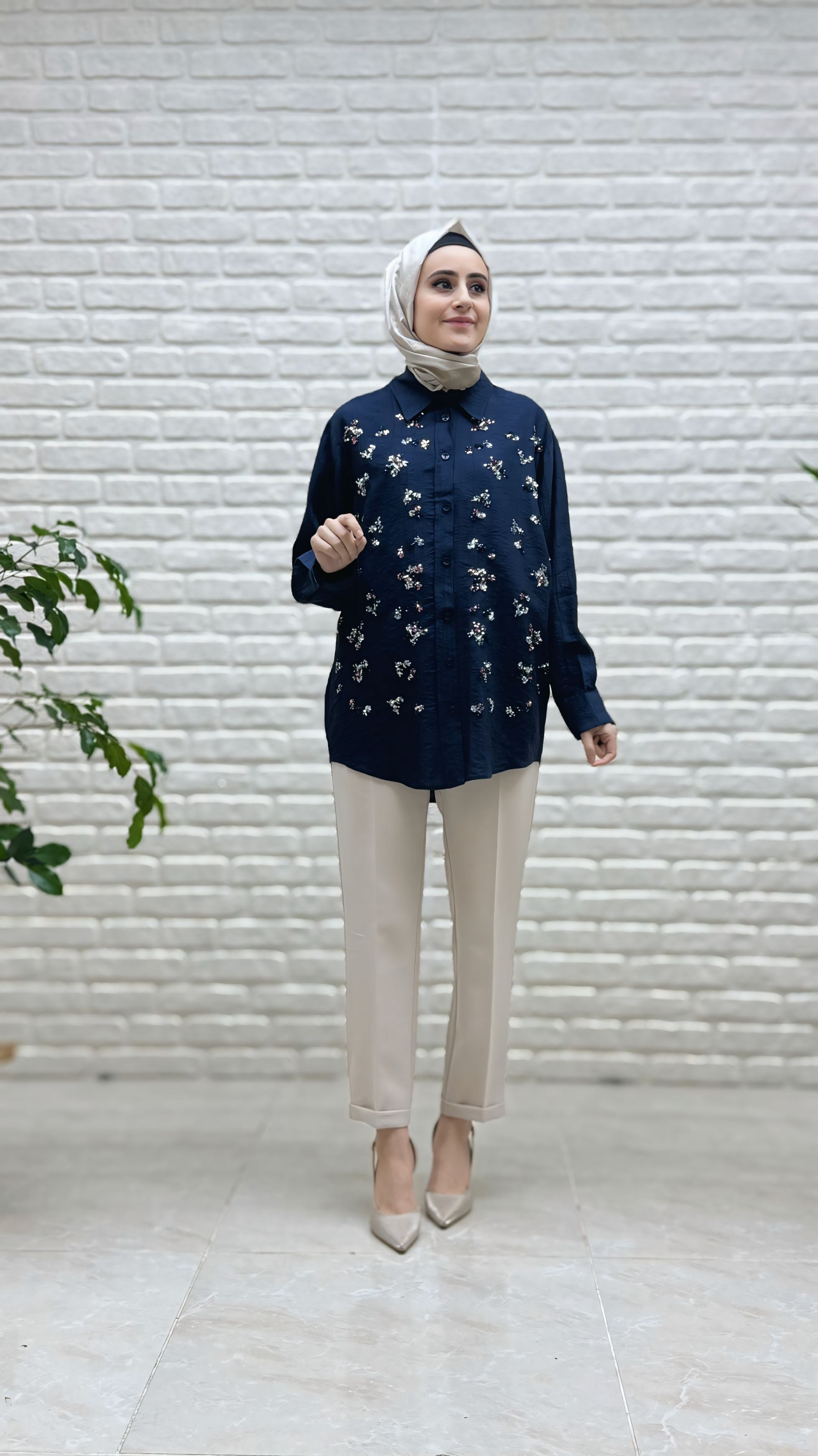 Tripen Pul İşlemeli Tunik 3030