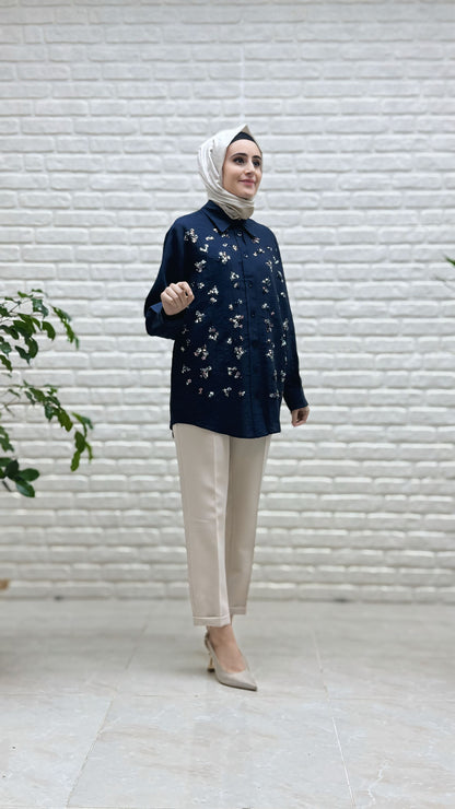 Tripen Pul İşlemeli Tunik 3030