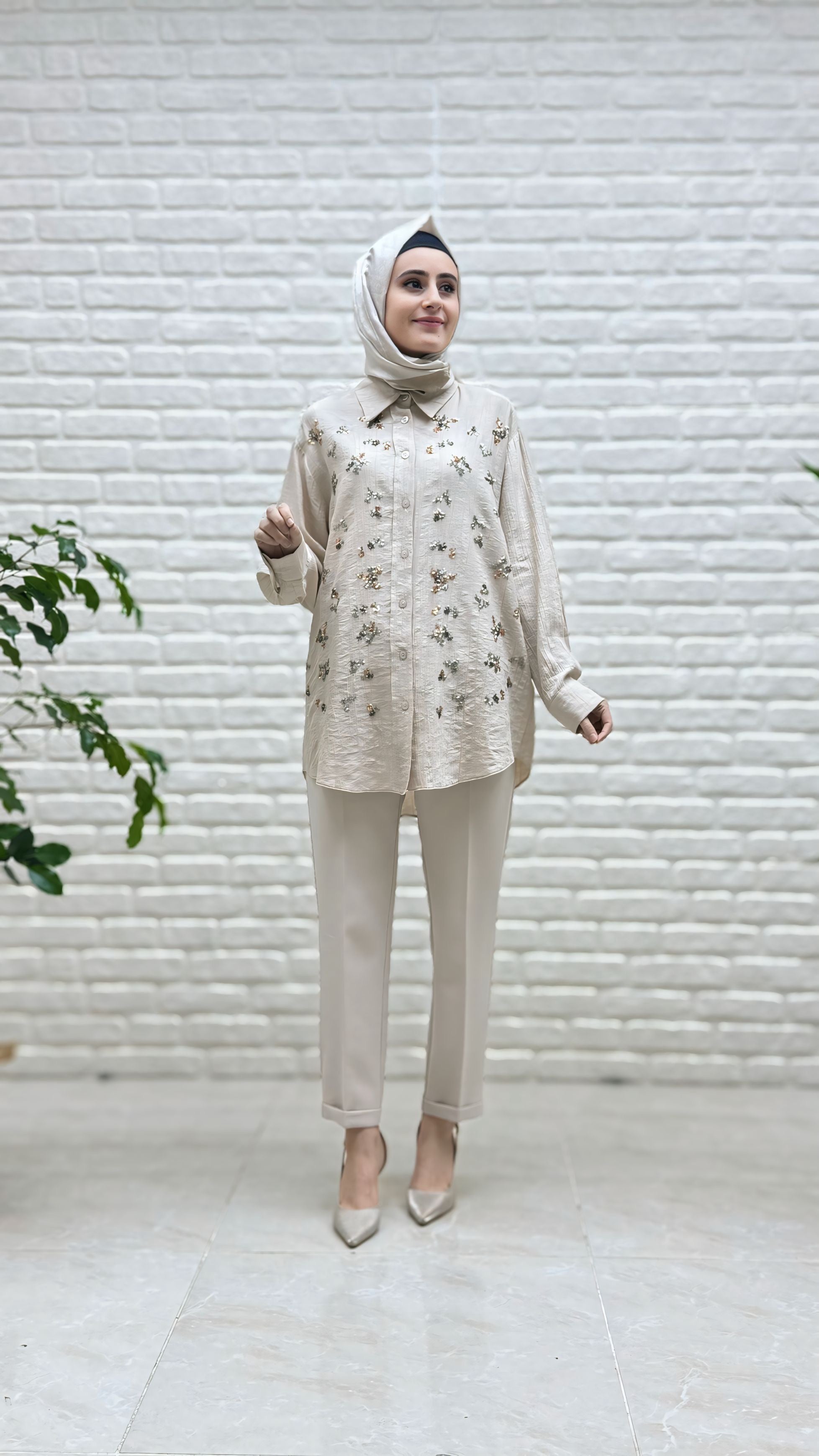 Tripen Pul İşlemeli Tunik 3030