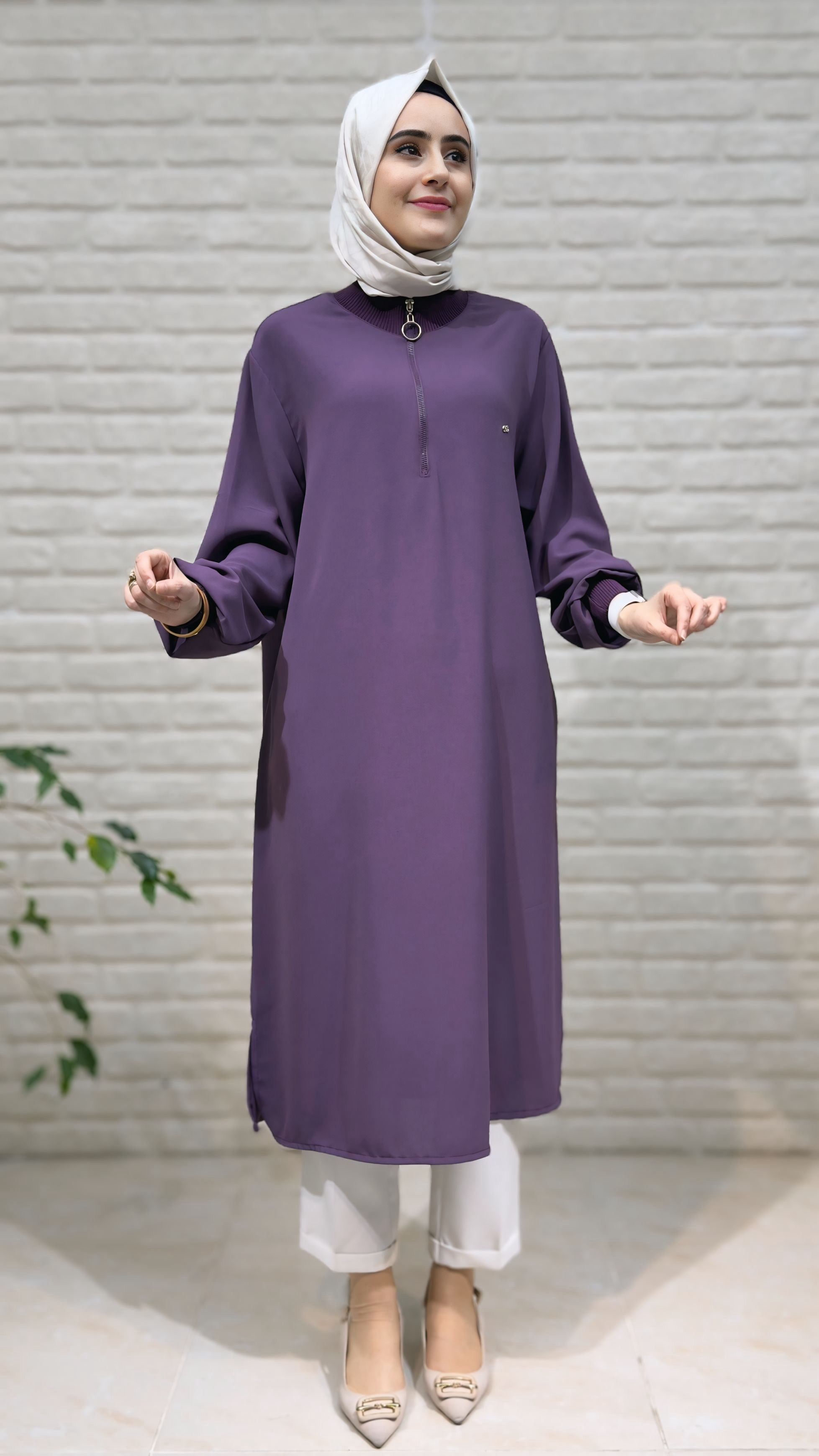 Kado Fermuar Detaylı Tunik 251491