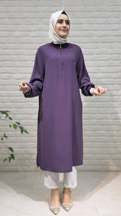 Kado Fermuar Detaylı Tunik 251491