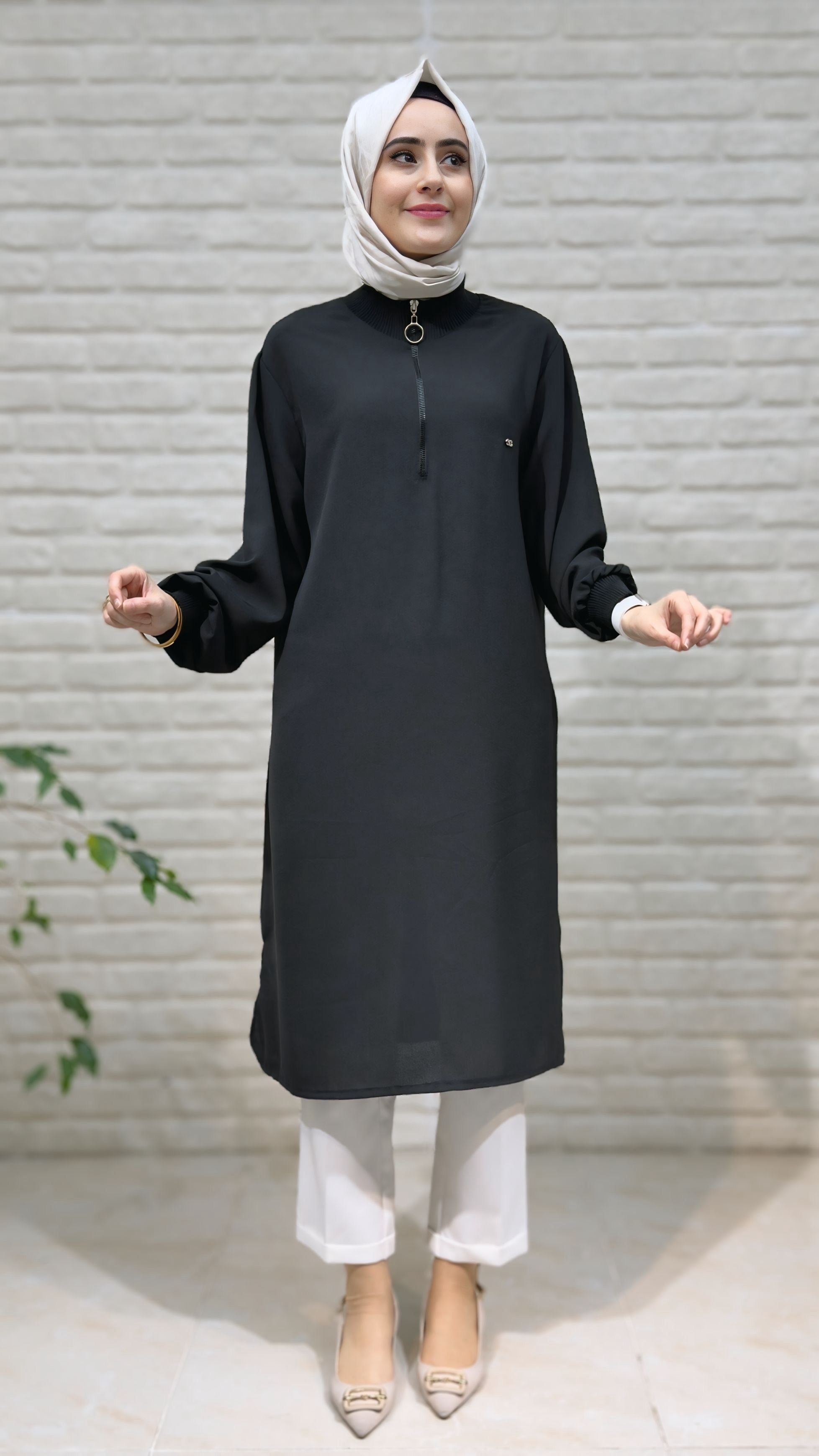 Kado Fermuar Detaylı Tunik 251491