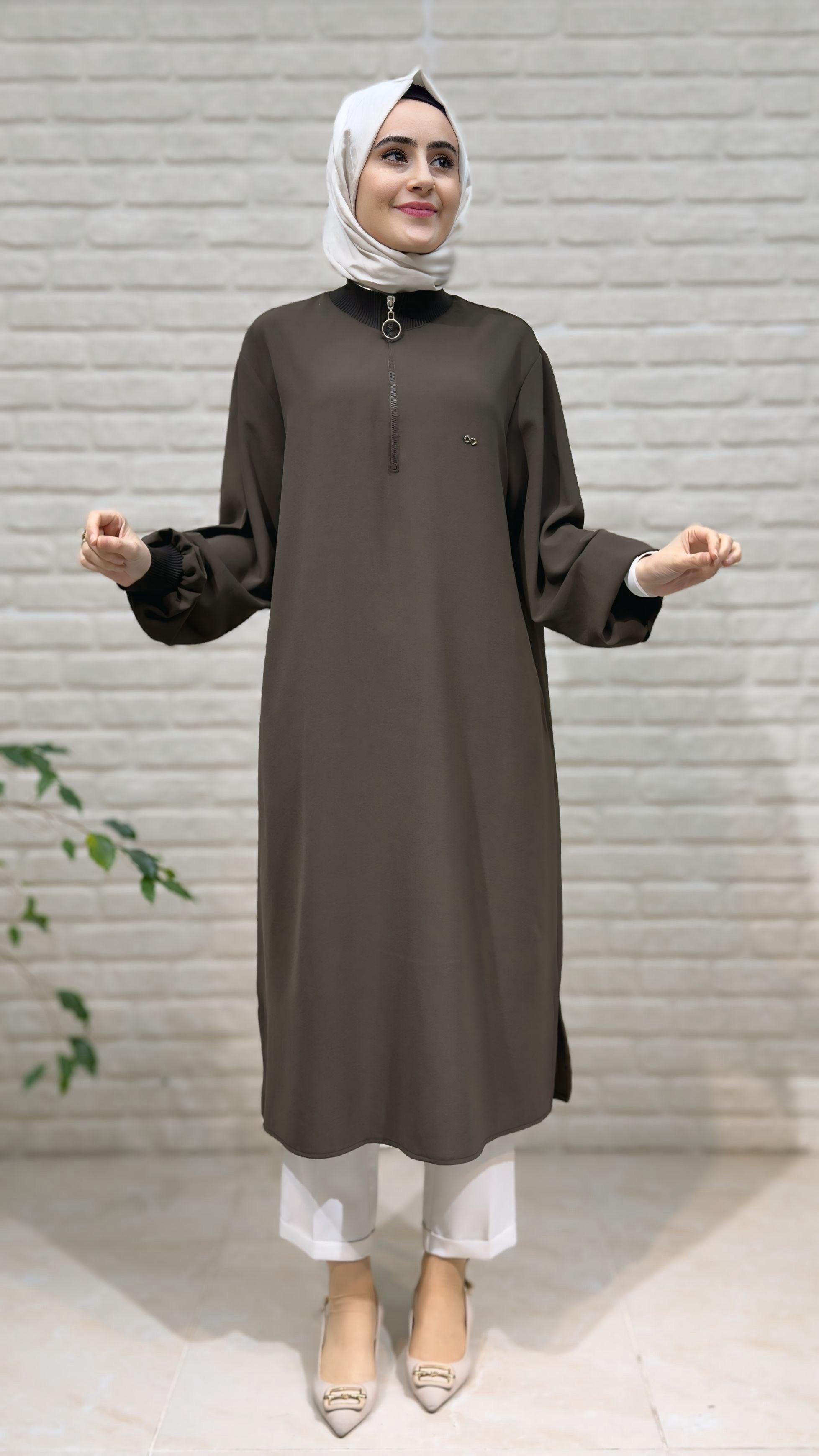 Kado Fermuar Detaylı Tunik 251491