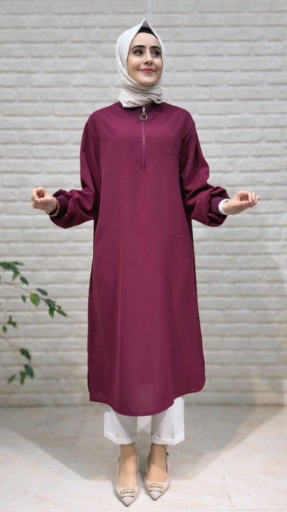 Kado Fermuar Detaylı Tunik 251491