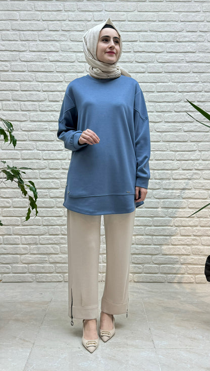 Simay Moda Fermuarlı Oysho Pantolon 3840