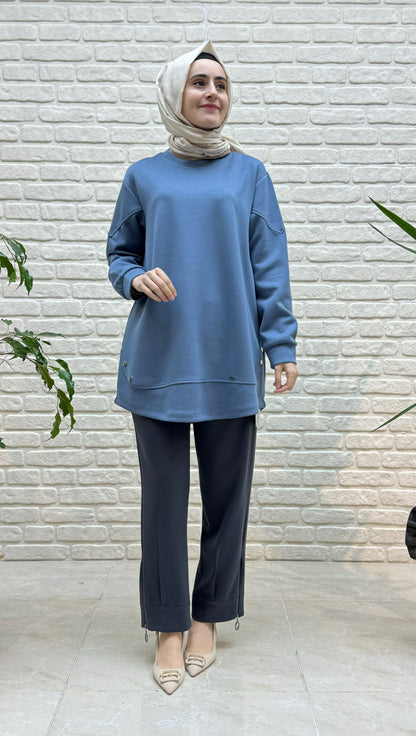 Simay Moda Fermuarlı Oysho Pantolon 3840