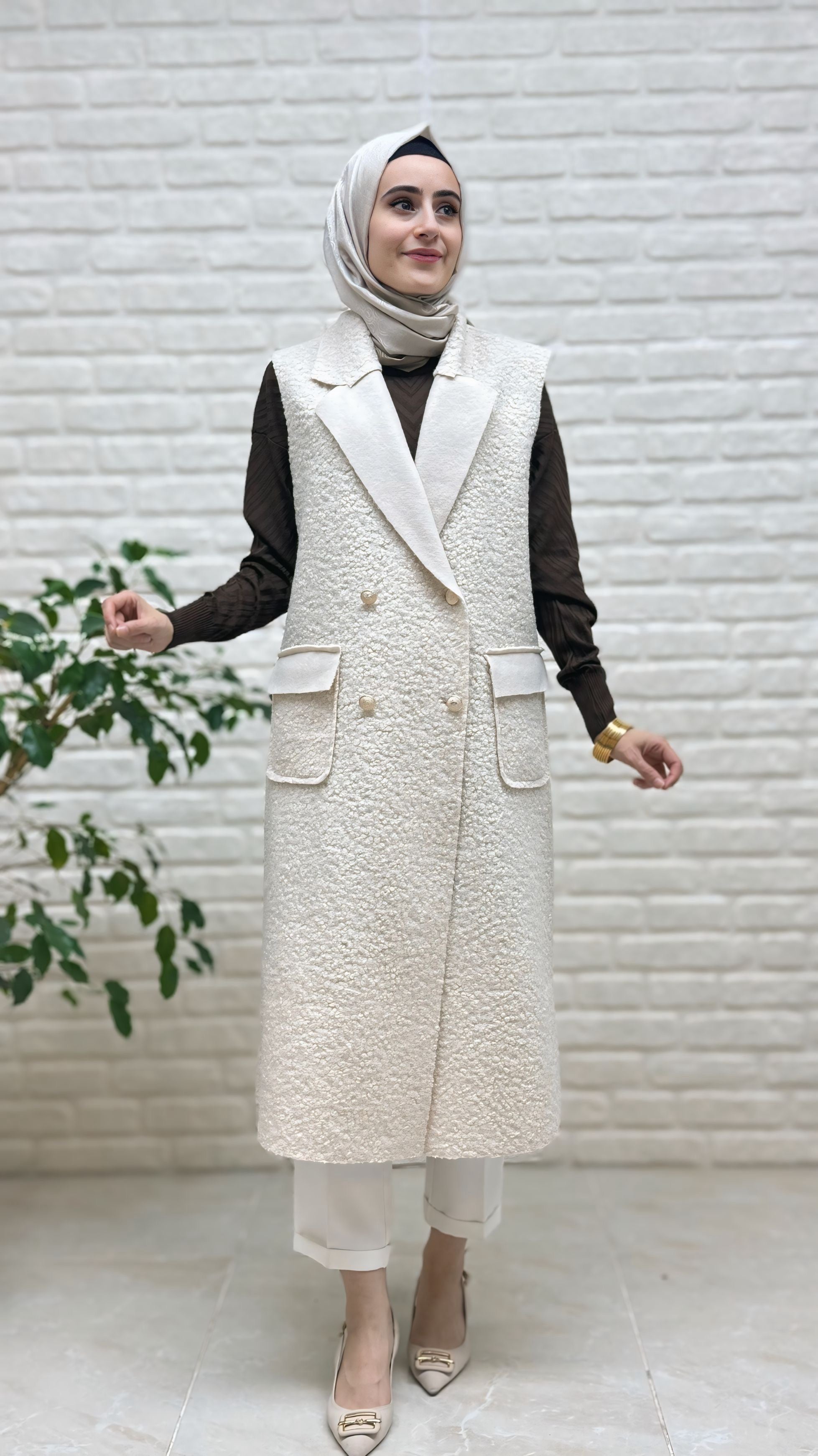 Beranisa Kuzu Yelek 7896