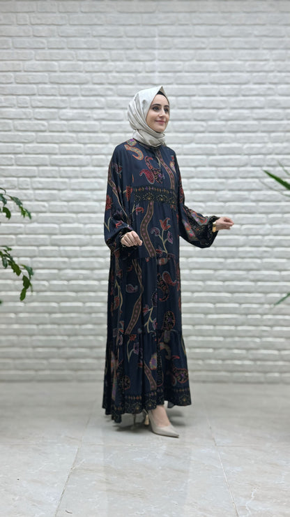 Armine Etnik Desen Elbise 25YT949