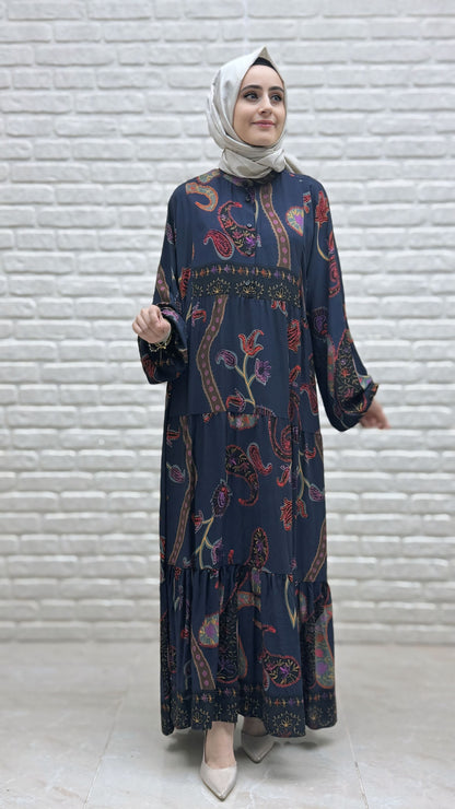 Armine Etnik Desen Elbise 25YT949