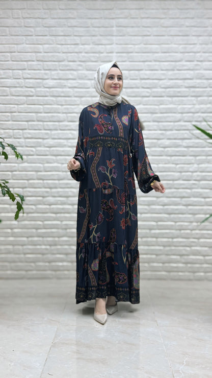 Armine Etnik Desen Elbise 25YT949