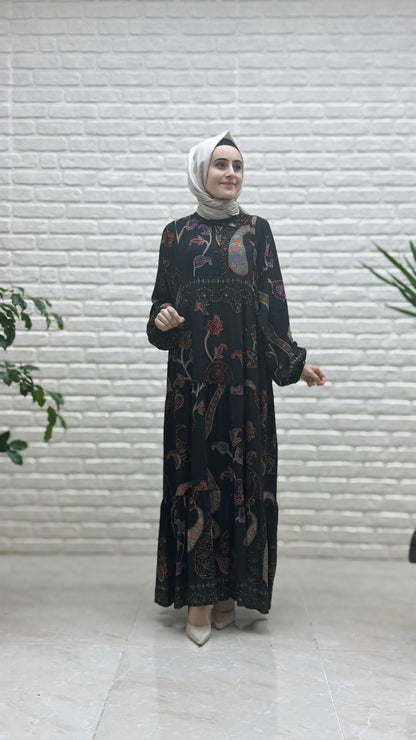 Armine Etnik Desen Elbise 25YT949