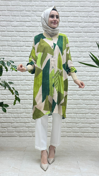 Beranisa %100 Pamuklu  Viskon Tunik 3872