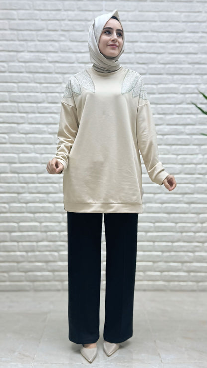 Simay Moda Bol Paça Oysho Pantolon 1055