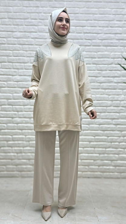 Simay Moda Bol Paça Oysho Pantolon 1055