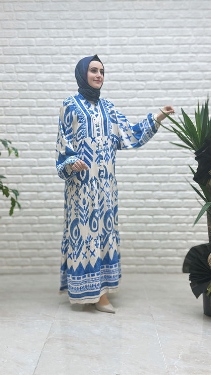 Beranisa Viskon Elbise 3859