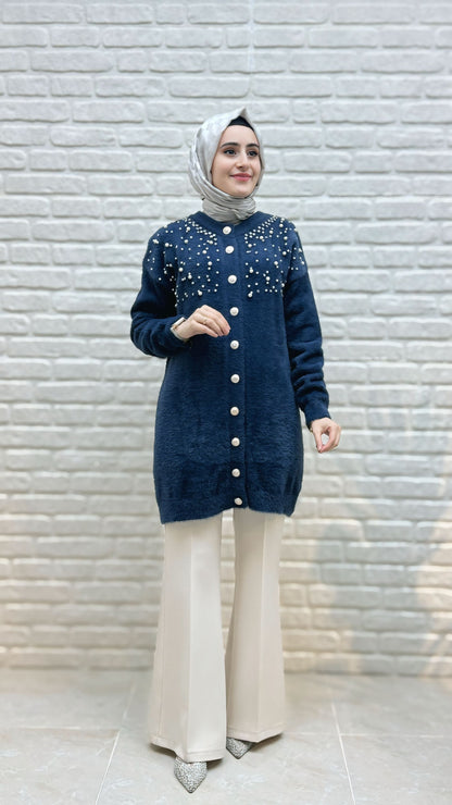 Nefise Taşlı Hırka 7585