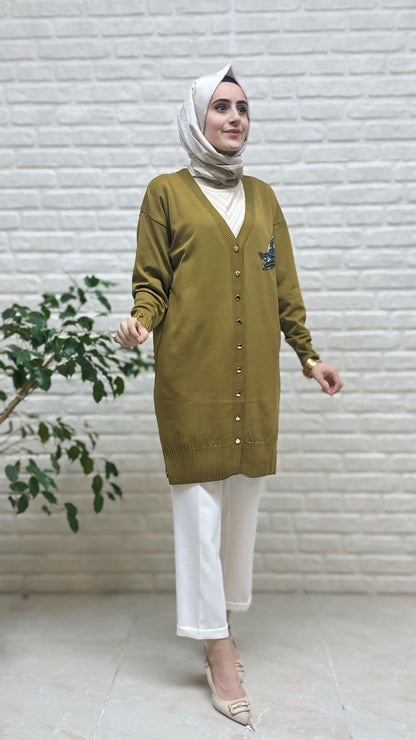 Beranisa Soğuk İP Hırka 3207