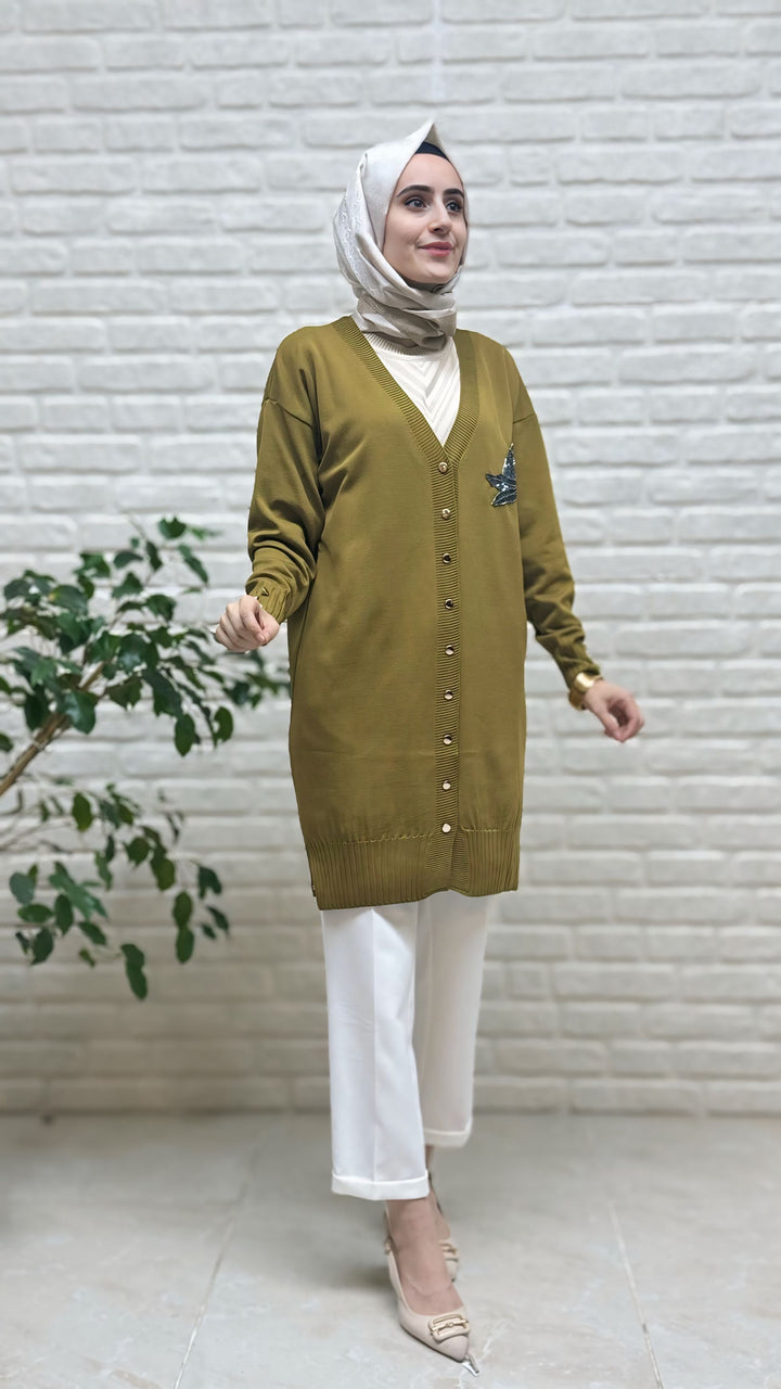 Beranisa Soğuk İP Hırka 7307