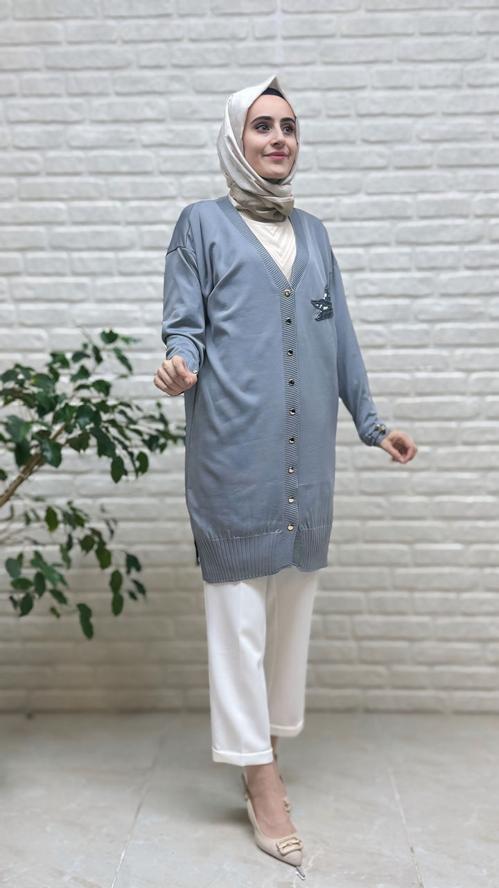 Beranisa Soğuk İP Hırka 7307