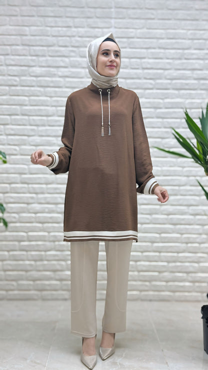 Kado Dik Yakalı Tunik 251015